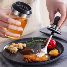 Glass Oil Dispenser Bottle With Silicone Basting Brush (250ml Approx)