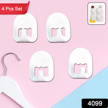 Multipurpose Strong Cartoon Hook Self-Adhesive hooks (4 Pc Set)