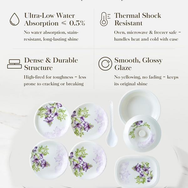 Premium Tableware, Dinner Set, 32 Pc For Serving Food Stuffs And Items.