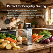 5-in-1 Stainless Steel Grater & Slicer  | Multipurpose Kitchen Tool