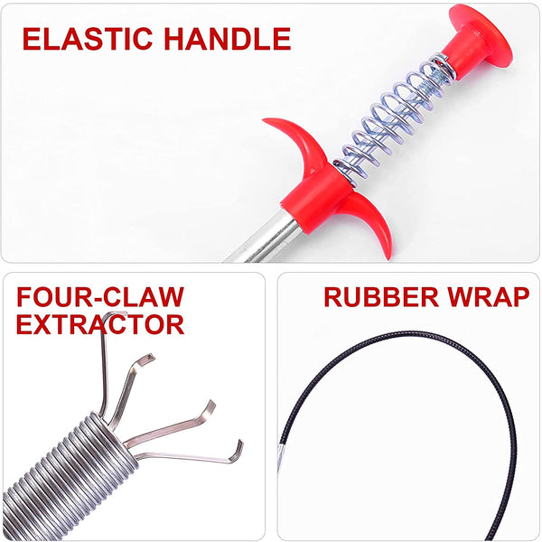 Detailed view of cleaning claw tool designed for drainage and pipe cleaning.