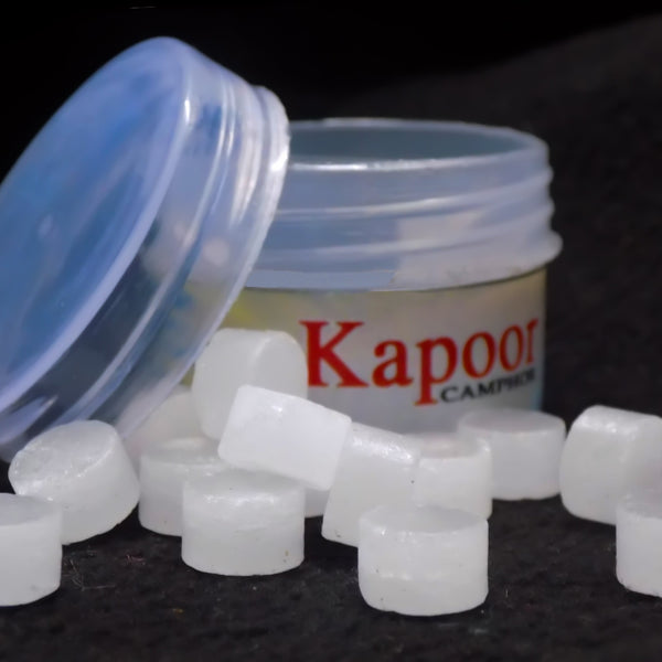Kapoor tablets for spiritual use and diffusers
