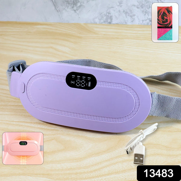 Rechargeable Smart Warm Palace Belt, Period Massager (1 Pc)