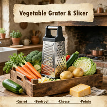 5-in-1 Stainless Steel Grater & Slicer  | Multipurpose Kitchen Tool